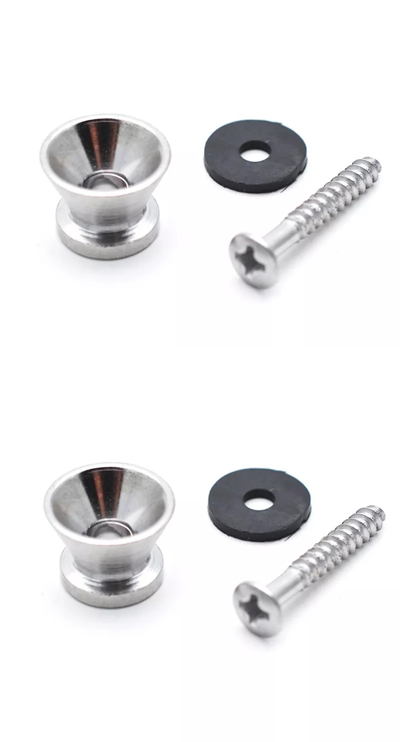 Gurtpins - Gurthalteknöpfe - Verchromt - 2 Stück