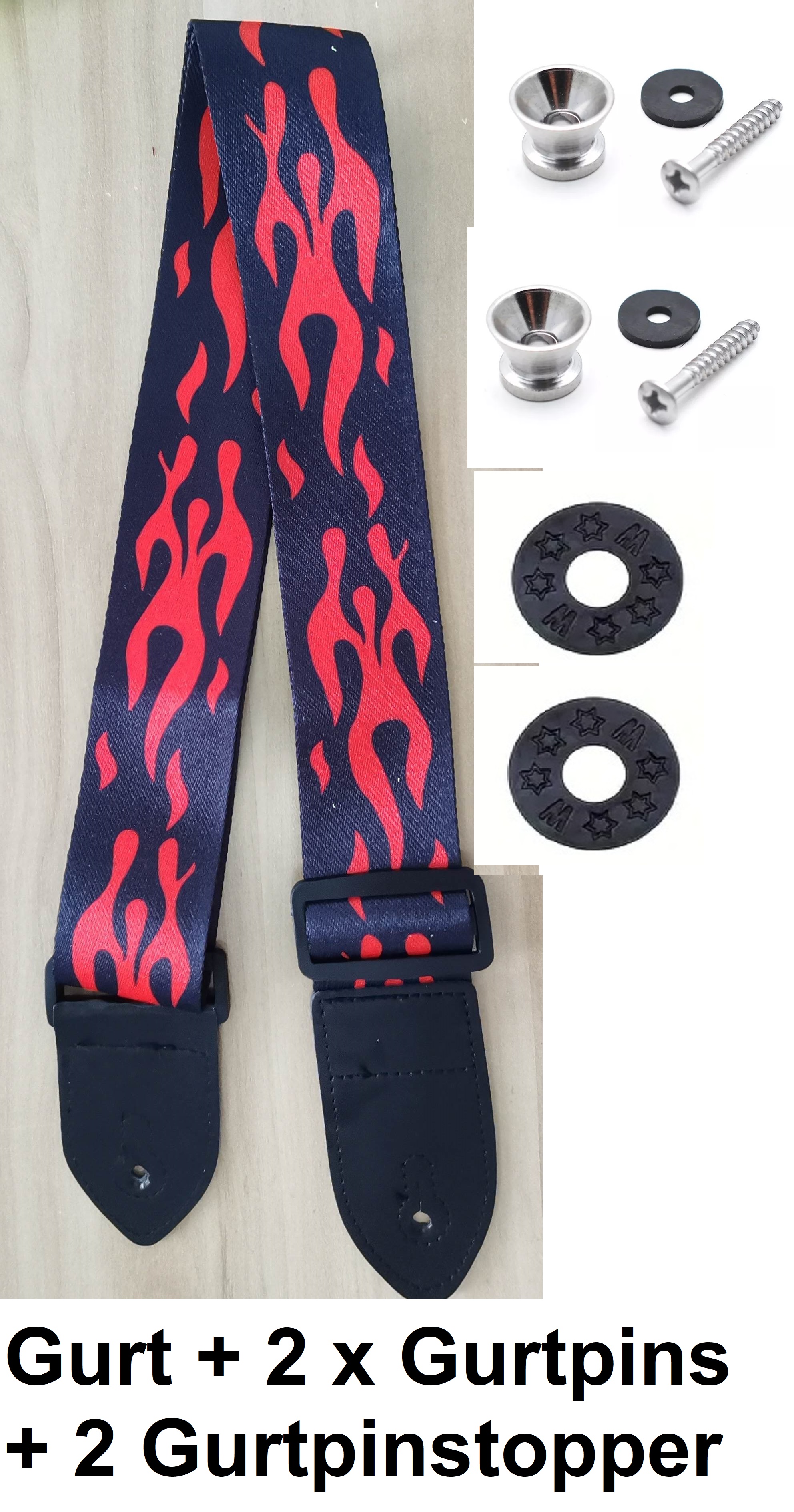 Gurt + 2 Gurtpins + 2 Gurtpinstopper