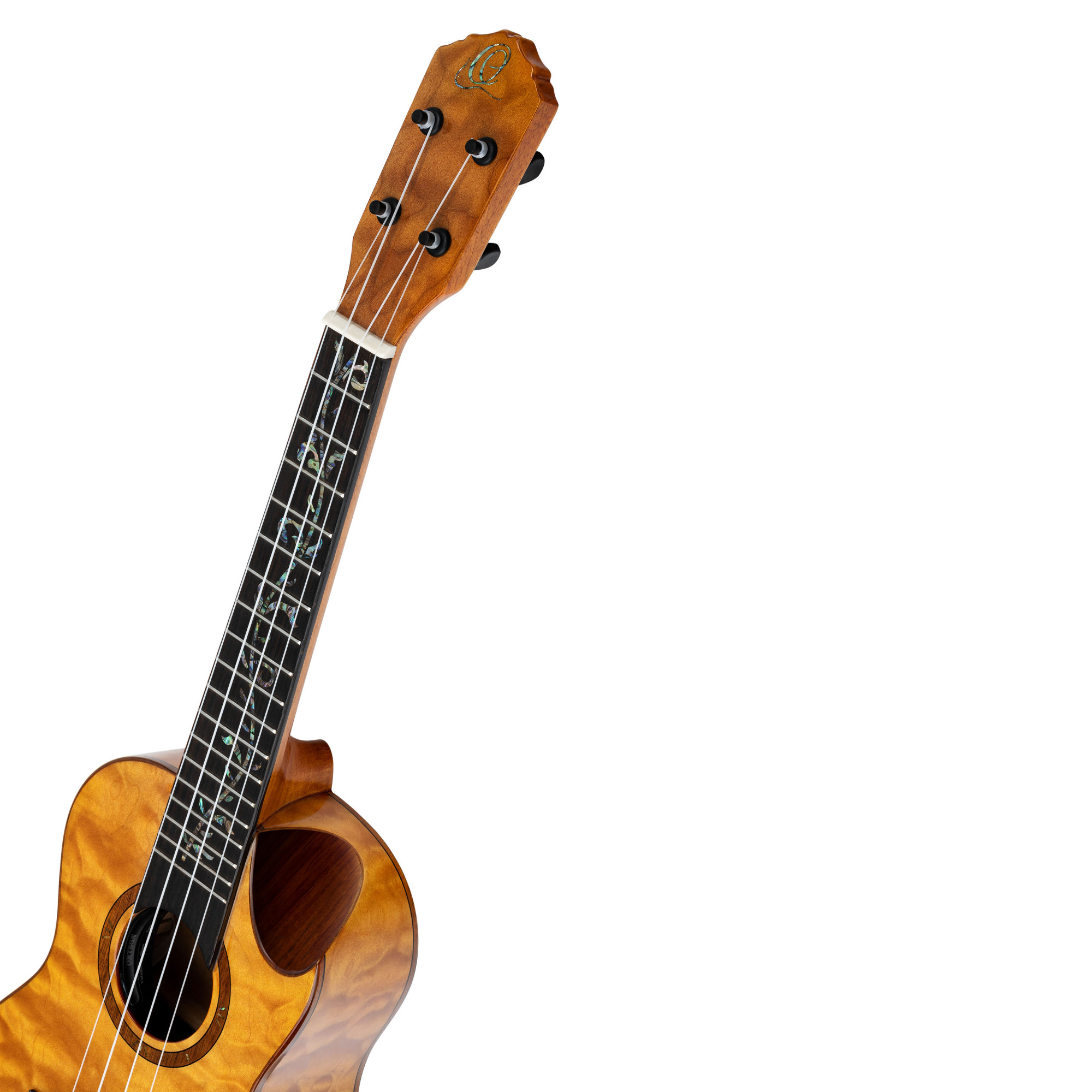 Ortega Elite Konzert Ukulele Wölkchenahorn mit Tonabnehmer + Elite Gig Bag Ortega Elite Konzert Ukulele Wölkchenahorn mit Tonabnehmer + Elite Gig Bag