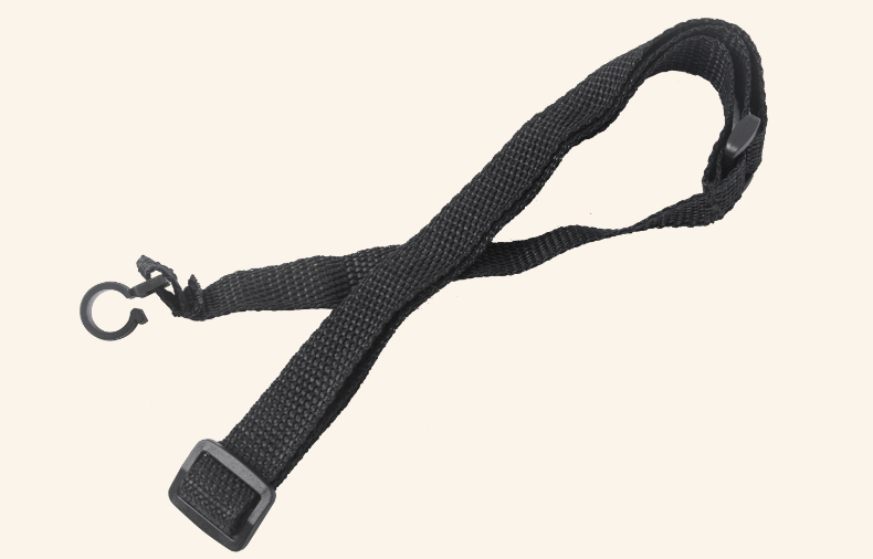 3 x Ukulele Gurt schwarz zum Einhängen am Schallloch