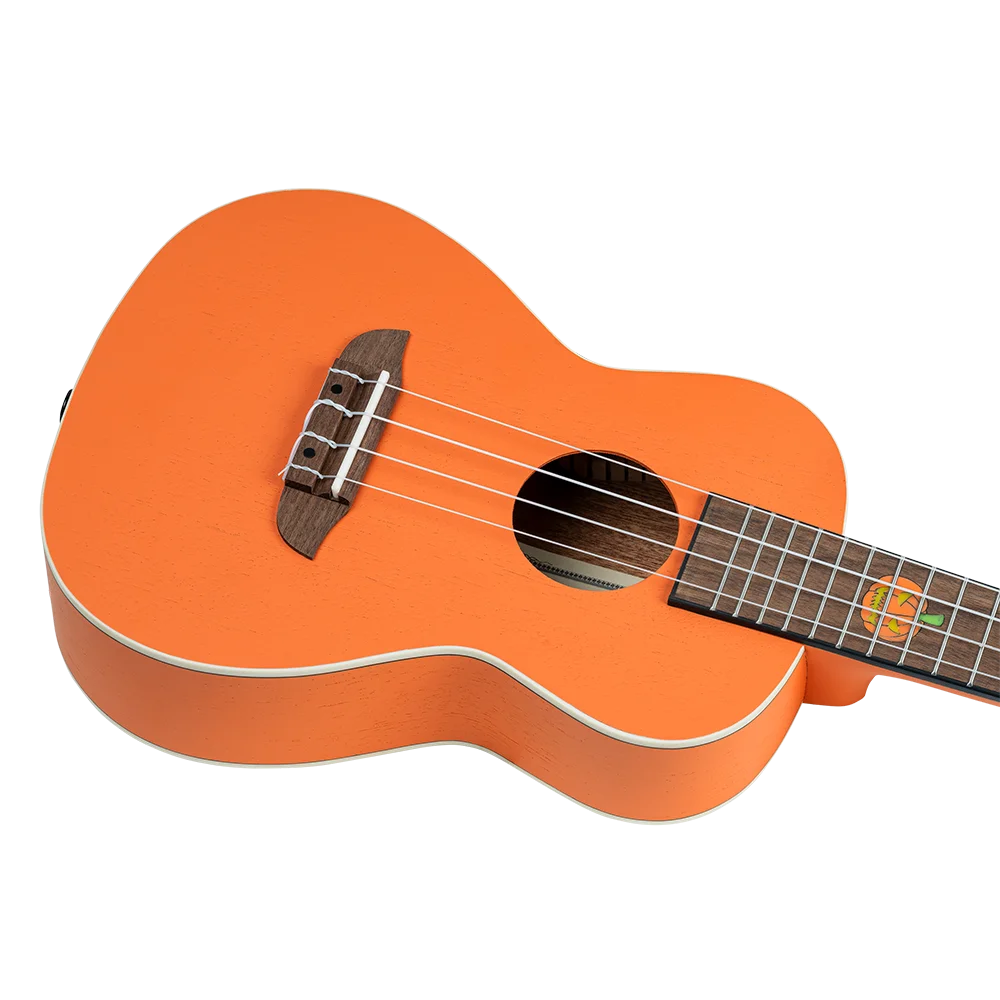 Ortega Konzert Ukulele Halloween mit Gigbag-Gurt-Filzplektren 