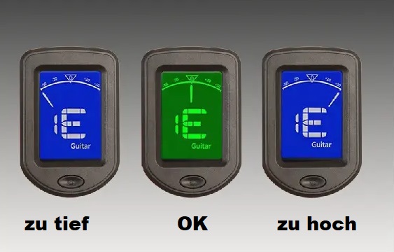 Clip-Tuner Stimmgerät für Ukulele-Gitarre-Violine-Bass + Chromatisch Clip-Tuner Stimmgerät für Ukulele-Gitarre-Violine-Bass + Chromatisch