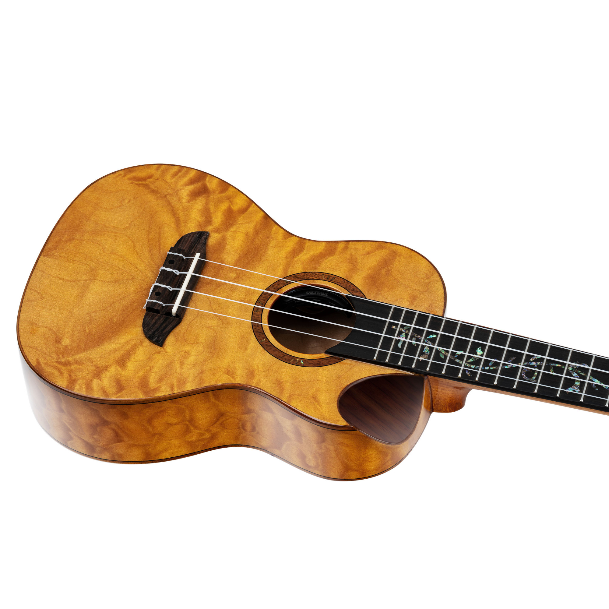 Ortega Elite Konzert Ukulele Wölkchenahorn mit Tonabnehmer + Elite Gig Bag Ortega Elite Konzert Ukulele Wölkchenahorn mit Tonabnehmer + Elite Gig Bag