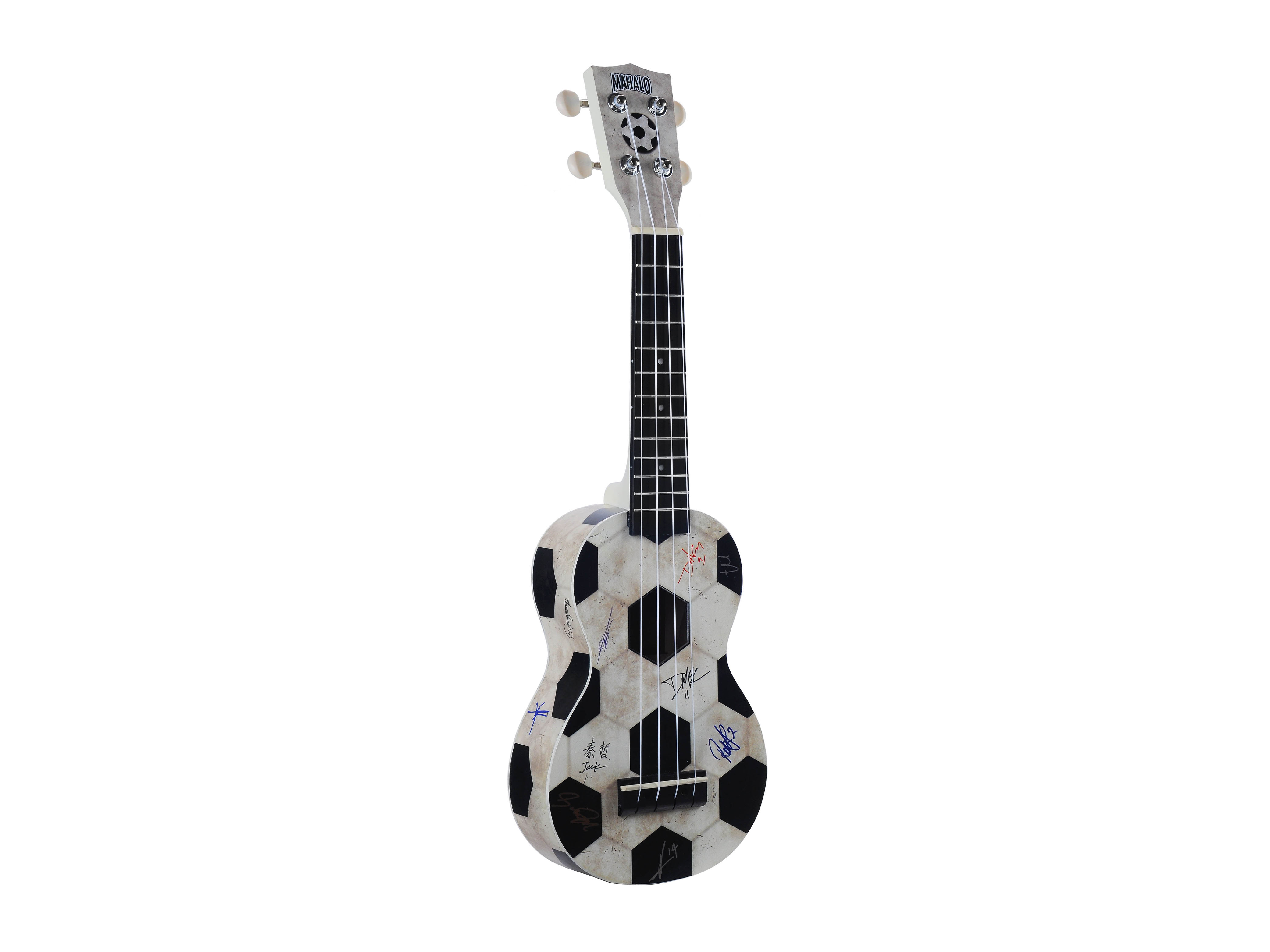 Mahalo Sopran Fußball Ukulele